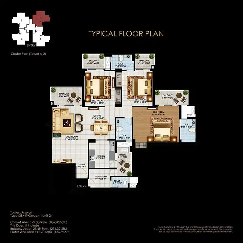 Eros Sampoornam Floor Plan